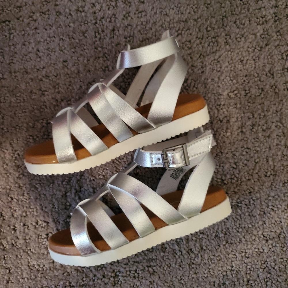 Nina Kids Alpha Gladiator Sandals - Silver